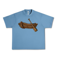 Pebble Blue rowboat Urban Heavy Tee - BarkalooDesign