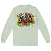 Matcha just a woman who loves her mechanic Long Sleeve Tee - SublimationCraftShop