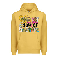 Antique Gold my first day of 5th grade Premium Hoodie - NancyCooperArtShop