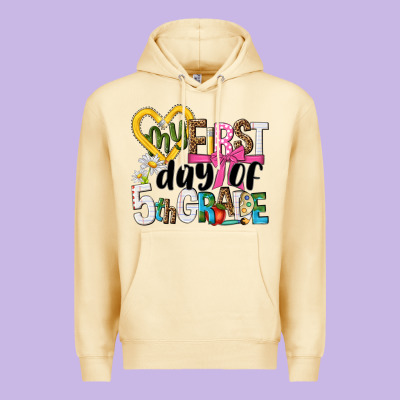 My First Day Of 5th Grade Premium Hoodie Designed By Nancycooperartshop