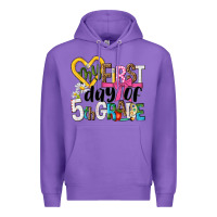 Purple my first day of 5th grade Premium Hoodie - NancyCooperArtShop
