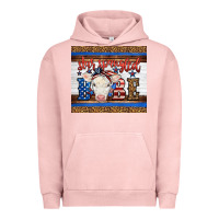 4th Of July Western Star Spangled Baby Cow Urban Hoodie | Teevron