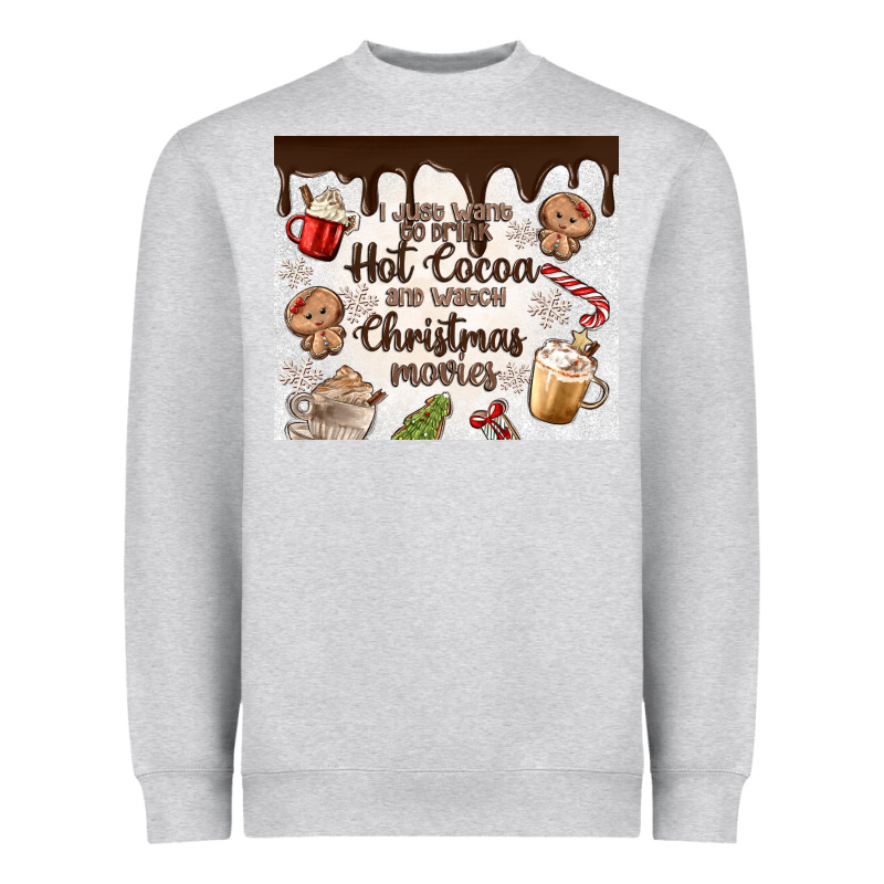 I Just Want To Drink Hot Cocoa Heavyweight Sweatshirt by MaliasSmallBusiness | Teevron