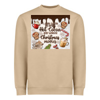Mushroom i just want to drink hot cocoa Heavyweight Sweatshirt - MaliasSmallBusiness