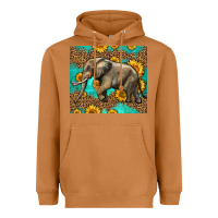 Meerkat western sunflowers elephant Heavyweight Hoodie - LillyAllenDesigns