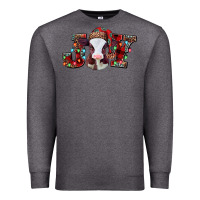 Charcoal Heather joy baby cow christmas Premium Sweatshirt - Jasminsmagicworld