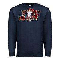 Navy joy baby cow christmas Premium Sweatshirt - Jasminsmagicworld