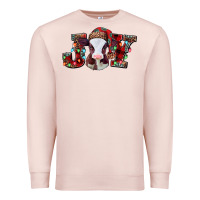 Pale Pink joy baby cow christmas Premium Sweatshirt - Jasminsmagicworld