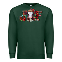 Sports Green joy baby cow christmas Premium Sweatshirt - Jasminsmagicworld