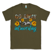 Army Green go away i am introvering Classic Tee - HRA Design Shop