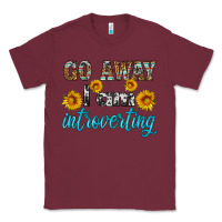 Burgundy go away i am introvering Classic Tee - HRA Design Shop