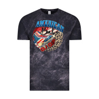 Cloud Black American babe Vintage Tee - Zillion Design Studio