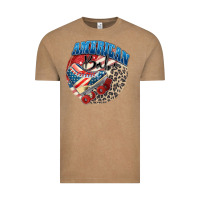 Vintage Coffee American babe Vintage Tee - Zillion Design Studio