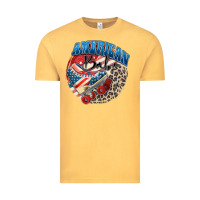 Vintage Mustard American babe Vintage Tee - Zillion Design Studio