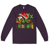 Plum tx christmas cowgirl Long Sleeve Tee - AdoDesignShop