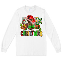 White tx christmas cowgirl Long Sleeve Tee - AdoDesignShop