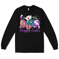 Black happy easter eggs nurse n Long Sleeve Tee - Neo Western