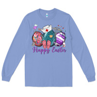 Colony Blue happy easter eggs nurse n Long Sleeve Tee - Neo Western