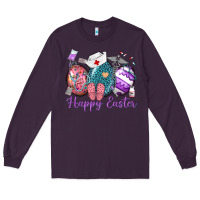 Plum happy easter eggs nurse n Long Sleeve Tee - Neo Western