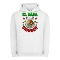 Pigment Lunar Rock El Papa Mas Chingon Mexican Flag Urban Hoodie - LillyAllenDesigns