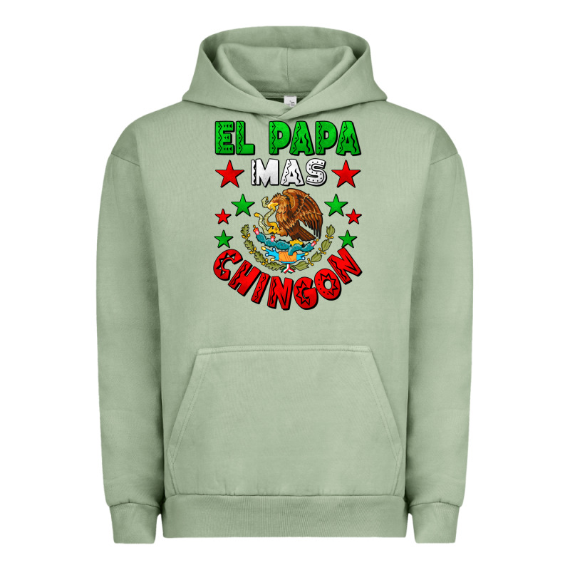 El Papa Mas Chingon Mexican Flag Urban Hoodie by LillyAllenDesigns | Teevron