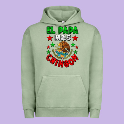 El Papa Mas Chingon Mexican Flag Urban Hoodie Designed By Lillyallendesigns
