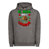 Pigment Tornado El Papa Mas Chingon Mexican Flag Urban Hoodie - LillyAllenDesigns