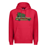 Cardinal christmas vacation car Premium Hoodie - MaliasSmallBusiness