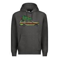Charcoal Heather christmas vacation car Premium Hoodie - MaliasSmallBusiness
