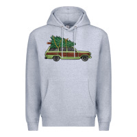 Heather Grey christmas vacation car Premium Hoodie - MaliasSmallBusiness