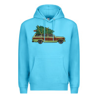Ocean Blue christmas vacation car Premium Hoodie - MaliasSmallBusiness