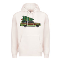 Pale Pink christmas vacation car Premium Hoodie - MaliasSmallBusiness
