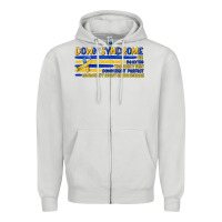 Dove Grey down syndrome Zipper Hoodie - Artiststas