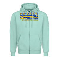 Seafoam down syndrome Zipper Hoodie - Artiststas