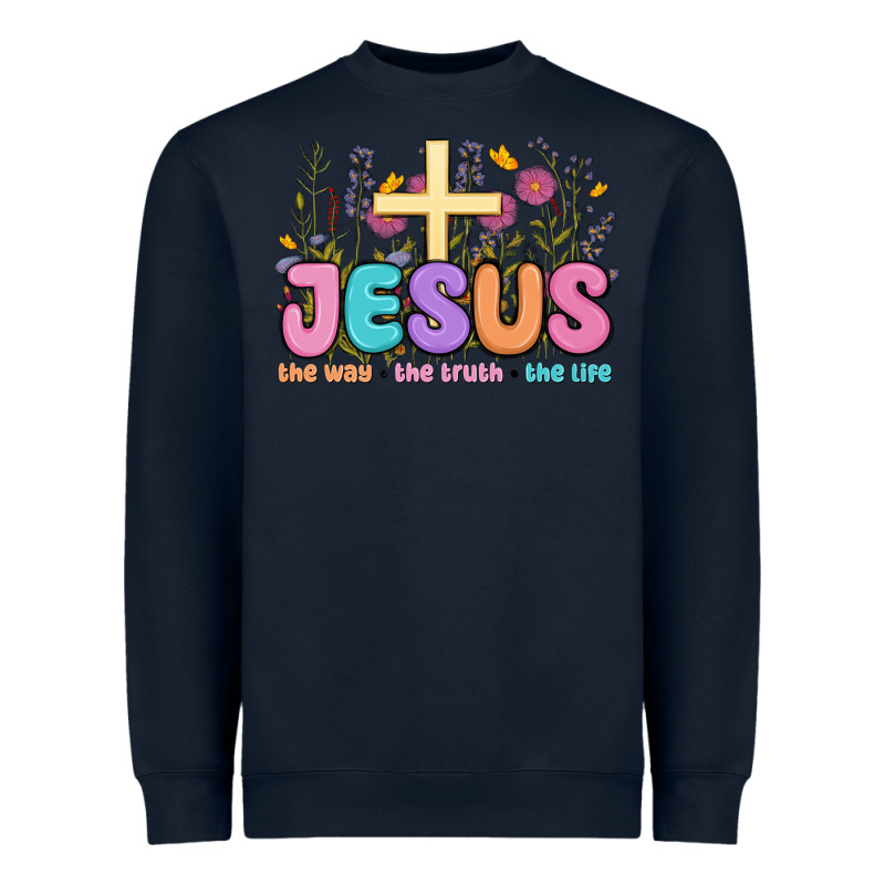Jesus The Way The Truth The Life Heavyweight Sweatshirt by MaliasSmallBusiness | Teevron