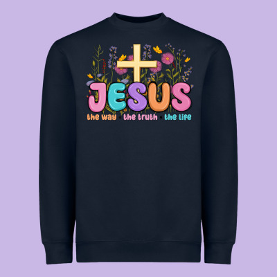 Heavyweight Sweatshirt jesus the way the truth the life