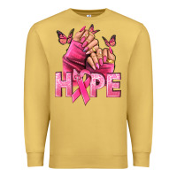 Antique Gold hope cancer nails Premium Sweatshirt - NancyCooperArtShop