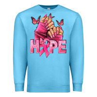 Ocean Blue hope cancer nails Premium Sweatshirt - NancyCooperArtShop
