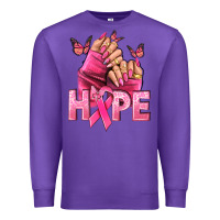 Purple hope cancer nails Premium Sweatshirt - NancyCooperArtShop