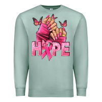 Seafoam hope cancer nails Premium Sweatshirt - NancyCooperArtShop