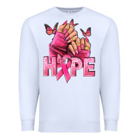 White hope cancer nails Premium Sweatshirt - NancyCooperArtShop