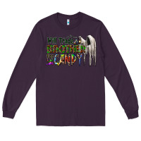 Plum will trade brother for candy Long Sleeve Tee - CowhideDigitalArt