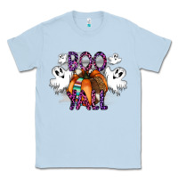 Dusty Blue Boo yall Classic Tee - CowhideDigitalArt
