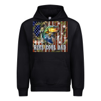 Black 4th of July Western Reel Cool Dad Bass Urban Hoodie - LillyAllenDesigns