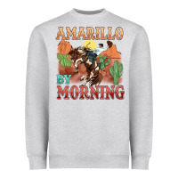 Heather Grey amarillo by morning Heavyweight Sweatshirt - MaliasSmallBusiness