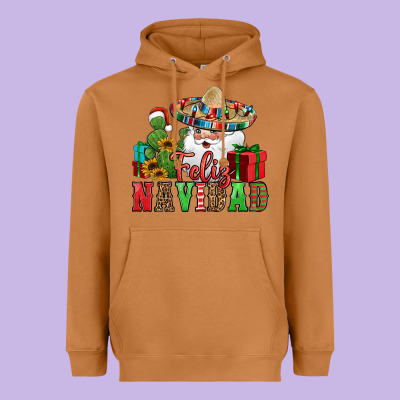 Feliz Navidad Spanish Christmas Heavyweight Hoodie Designed By Jasminsmagicworld
