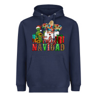 Navy feliz navidad Spanish Christmas Heavyweight Hoodie - Jasminsmagicworld