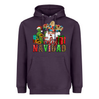 Plum feliz navidad Spanish Christmas Heavyweight Hoodie - Jasminsmagicworld