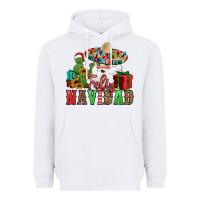 White feliz navidad Spanish Christmas Heavyweight Hoodie - Jasminsmagicworld