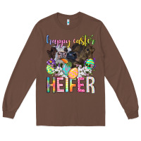 Chestnut happy easter heifer Long Sleeve Tee - Neo Western